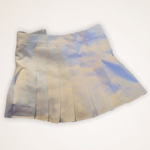 Gorgeous white schoolgirl skirt